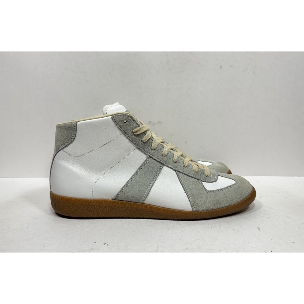 Maison Margiela Replica GAT Sneakers White Gray Men's 10.5 / 43.5 High Top Gum